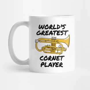 World's Greatest Cornet Player Cornetist Brass Musician Funny Mug